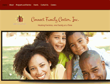 Tablet Screenshot of connectfamilycenter.org